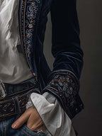 Amedea | Chaqueta Larga Bordada