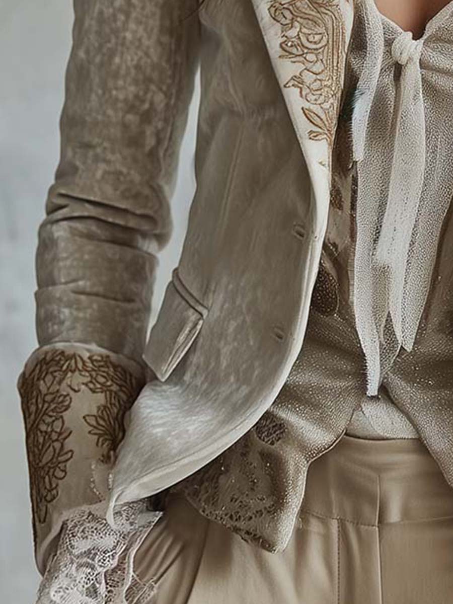 Anastasia | Blazer Entallado con Bordados