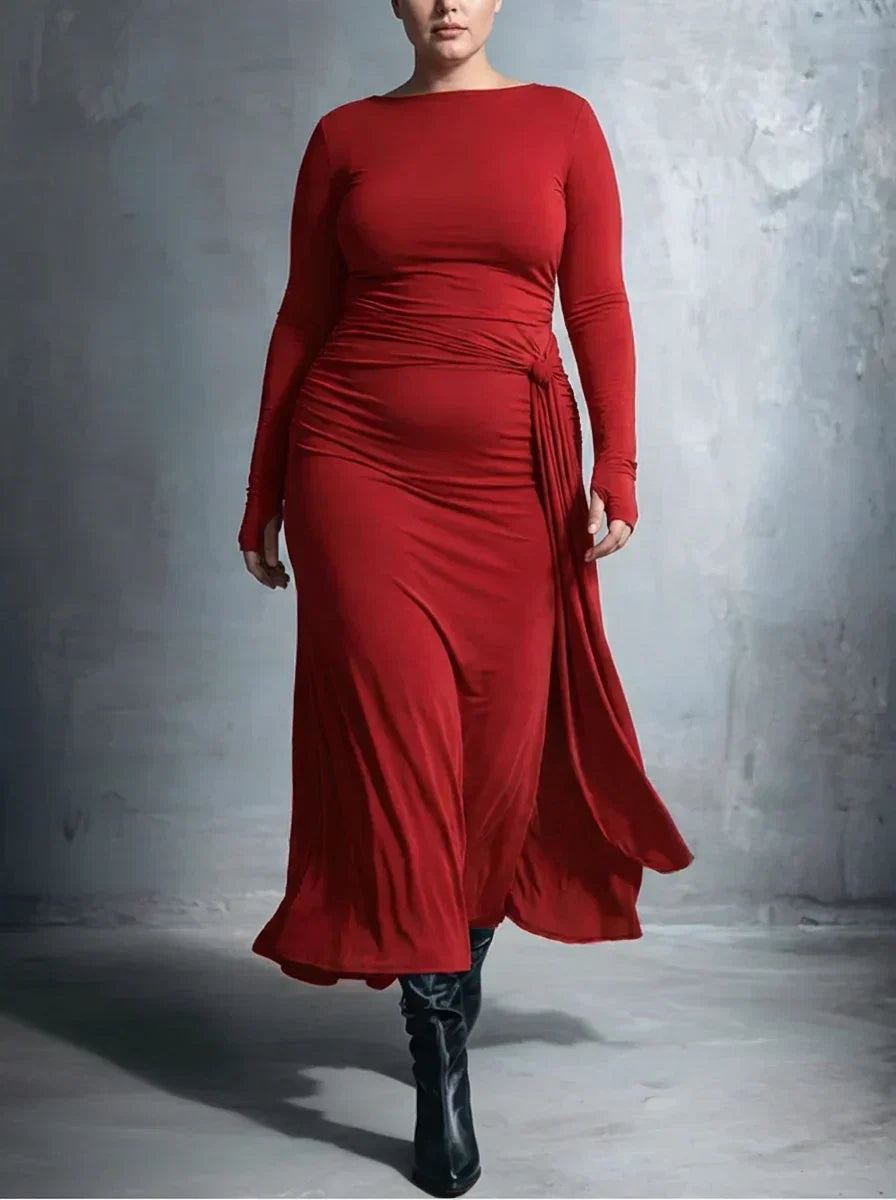 Fernanda | Vestido Maxi con Nudo Lateral