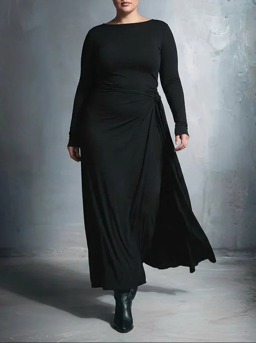 Fernanda | Vestido Maxi con Nudo Lateral