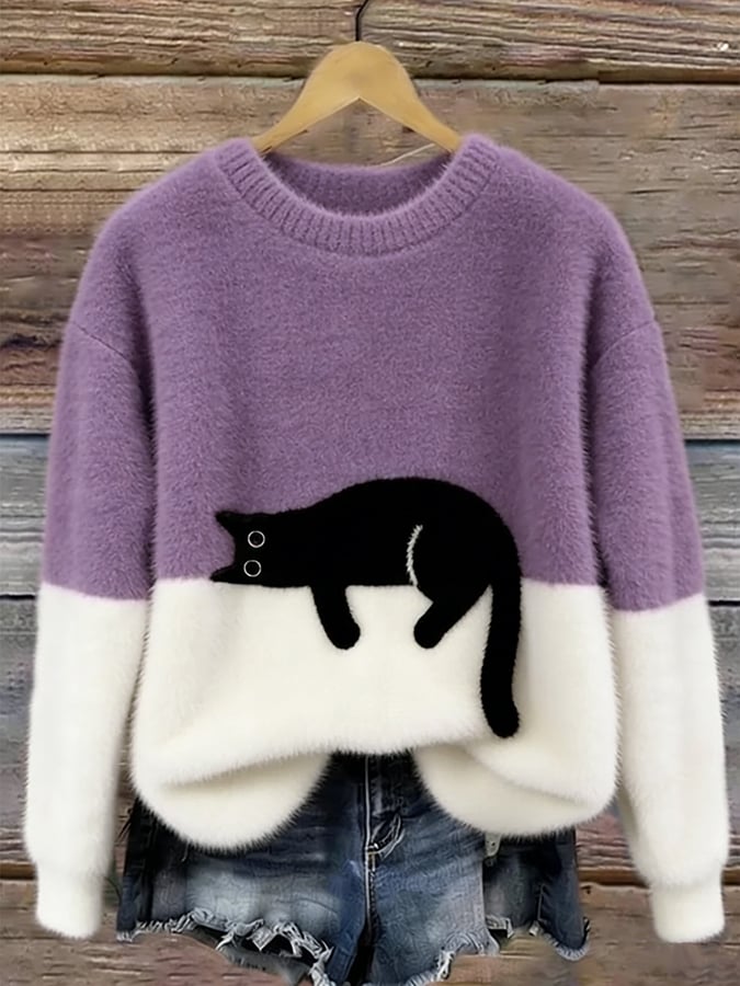 Arabella | Jersey Oversize Acogedor - Morado
