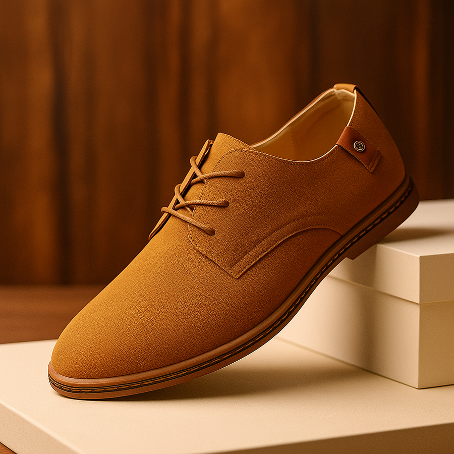 Zapatos Marcello Clasicos con Cordones - Marron Claro
