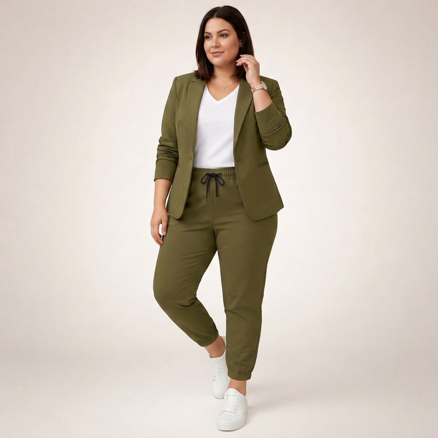 Armonia | Conjunto Holgado de Blazer y Jogger con Toque Deportivo