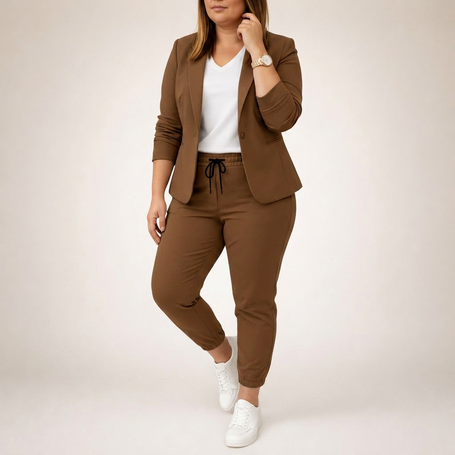 Armonia | Conjunto Holgado de Blazer y Jogger con Toque Deportivo