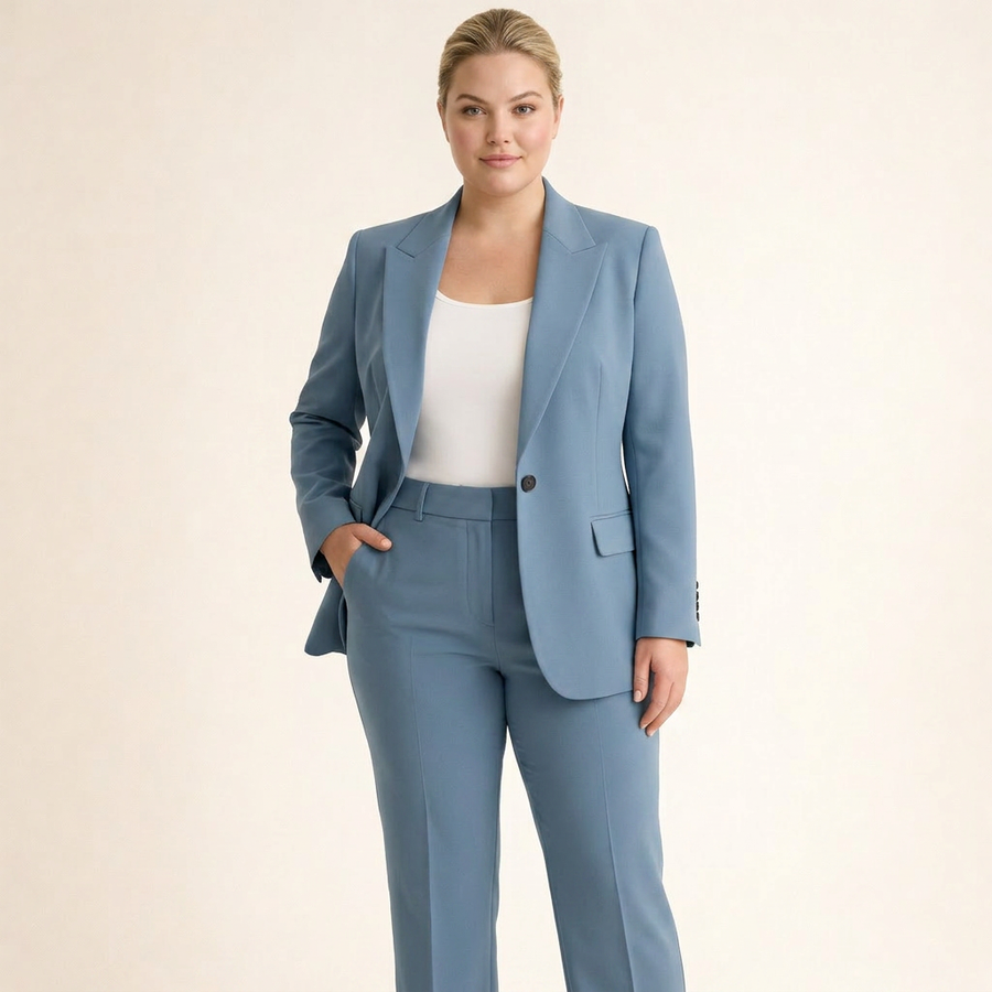 Andreina | Conjunto Elegante de Blazer y Pantalón Acampanado