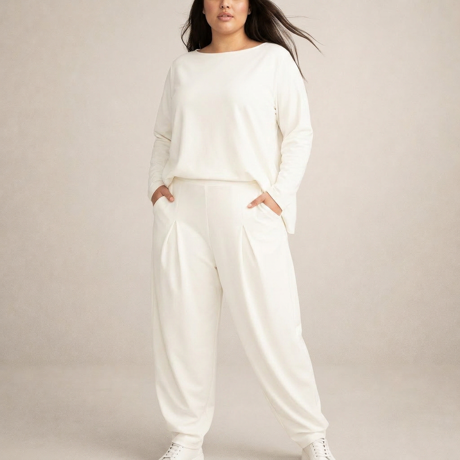 Clarissa | Conjunto Minimalista de Blusa y Pantalón
