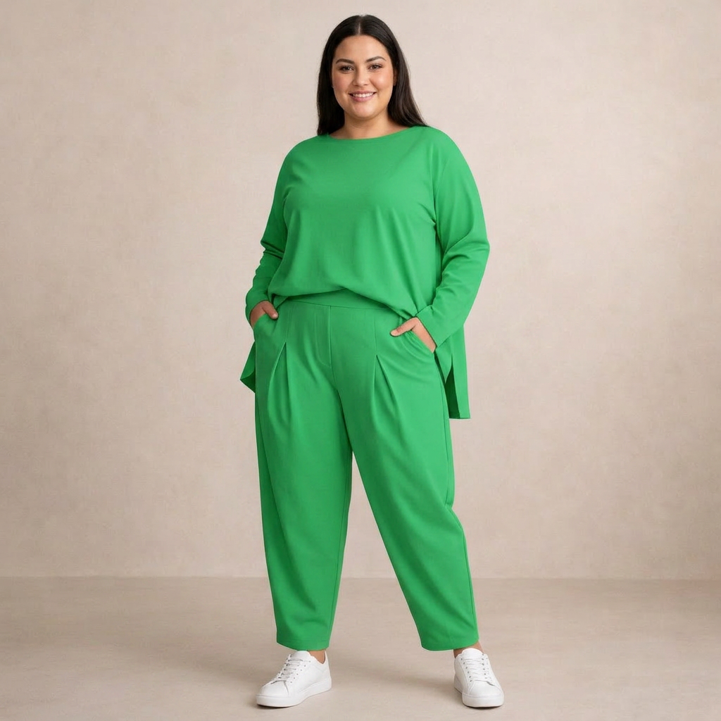 Clarissa | Conjunto Minimalista de Blusa y Pantalón