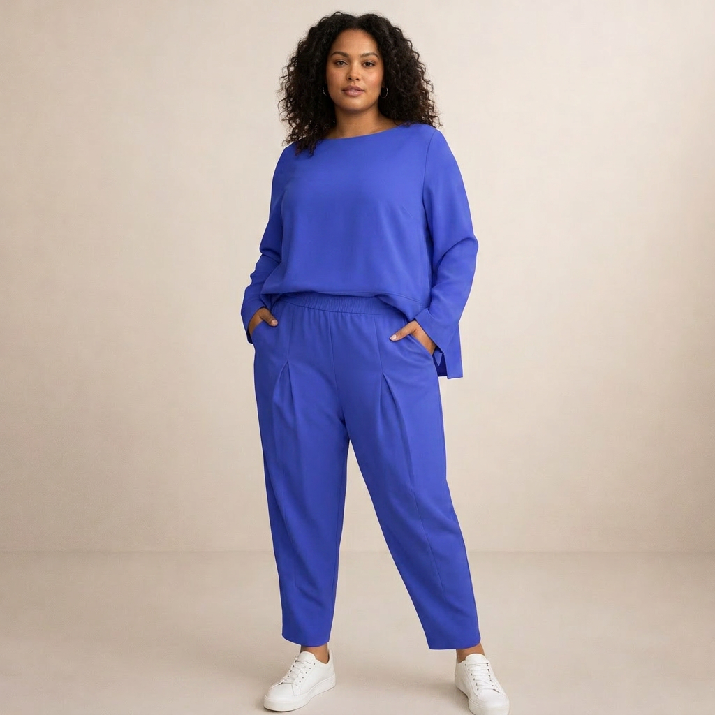 Clarissa | Conjunto Minimalista de Blusa y Pantalón