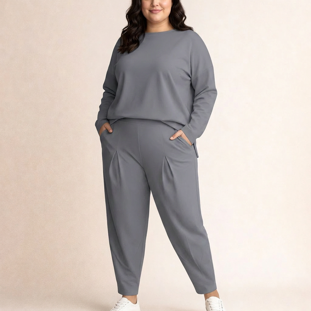 Clarissa | Conjunto Minimalista de Blusa y Pantalón
