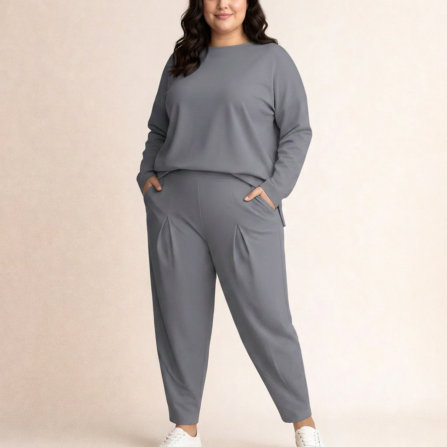 Clarissa | Conjunto Minimalista de Blusa y Pantalón