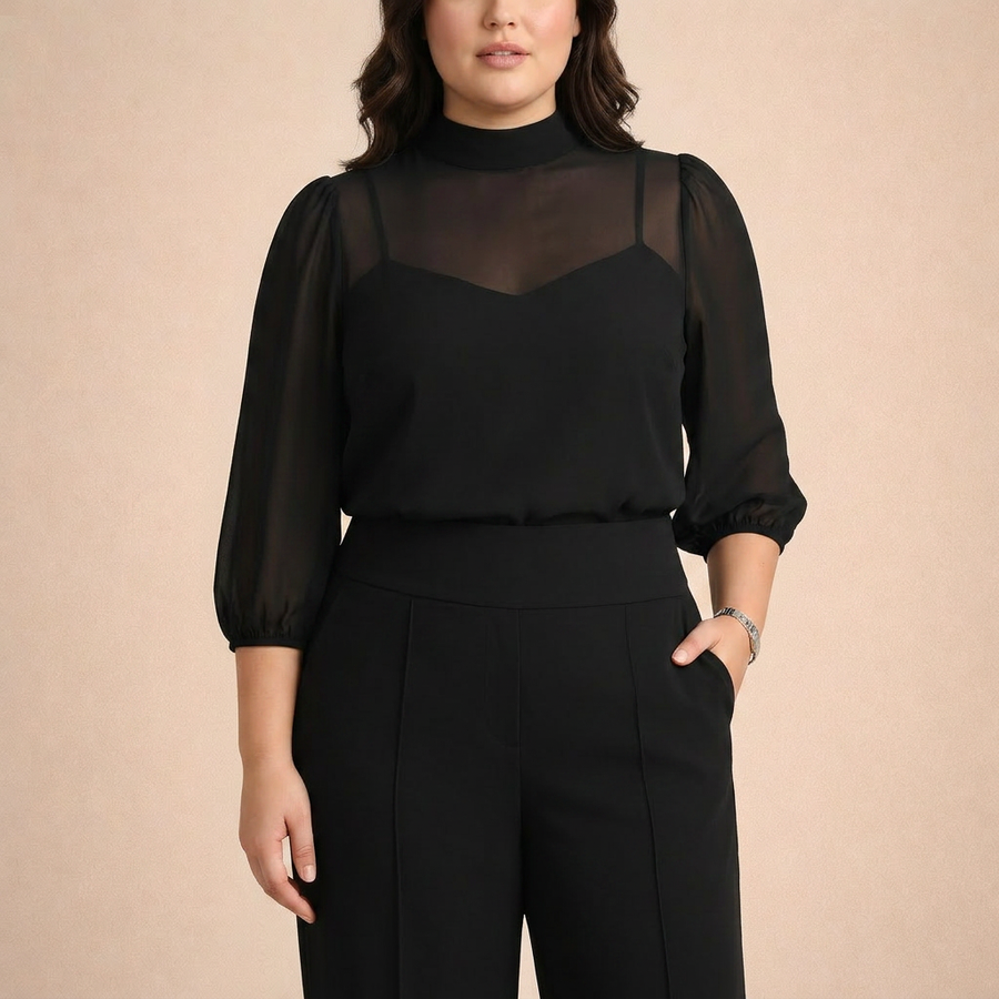 Carmela | Conjunto Elegante de Blusa y Pantalón Ancho