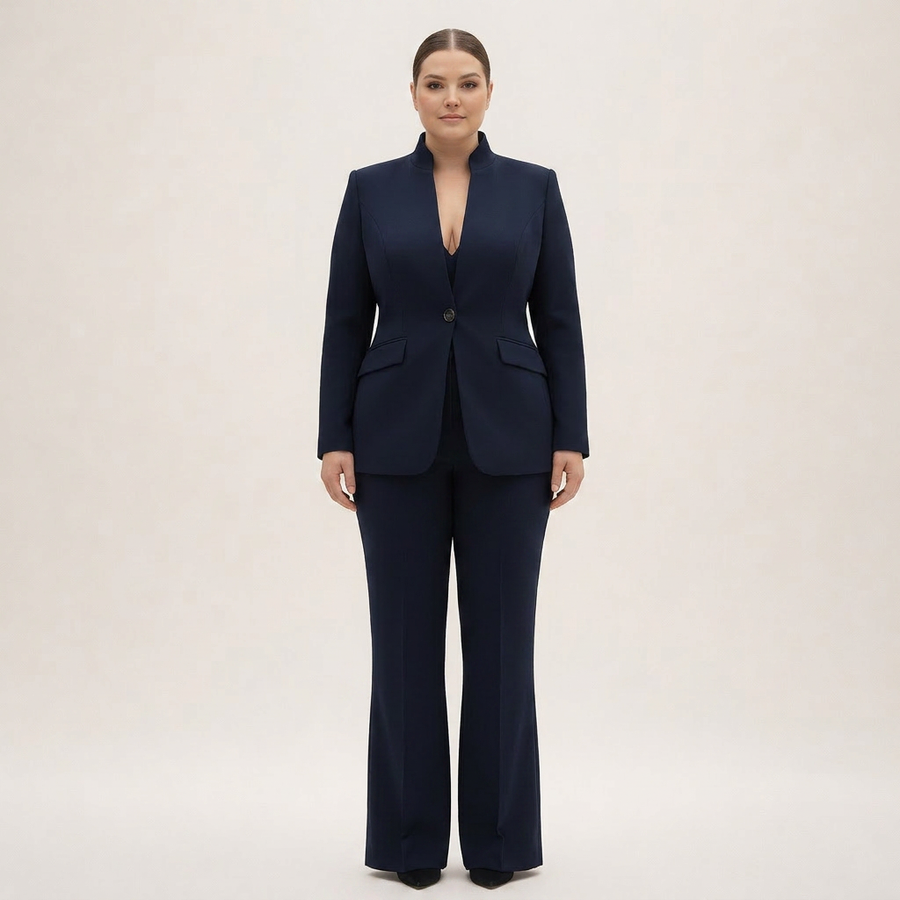 Annamaria | Traje Elegante de Blazer y Pantalón Recto