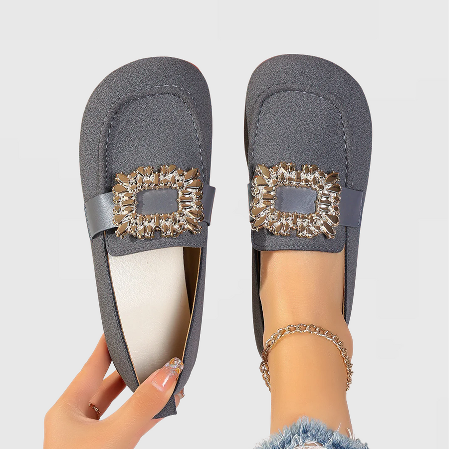 Giovanna | Mocasines Ortopédicos de Diseño Elegante - Gris