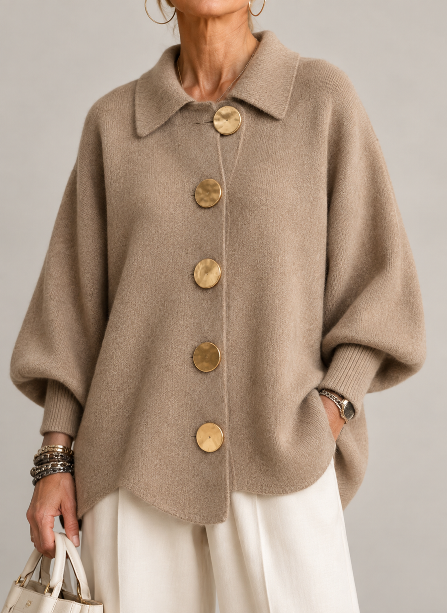 Tiziana | Cárdigan Oversize con Cuello XL