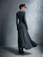 Fiorella | Vestido Maxi con Nudo Lateral