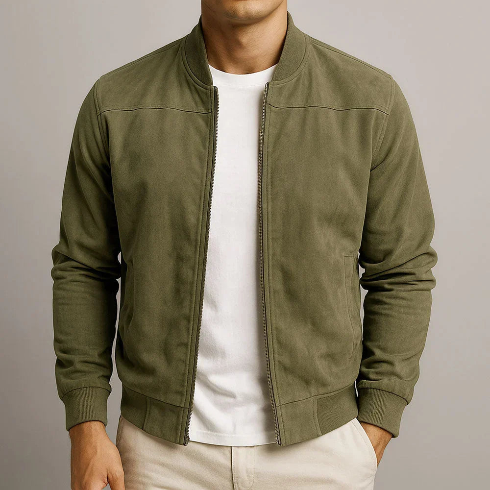 Riviera — Chaqueta Bomber de Ante