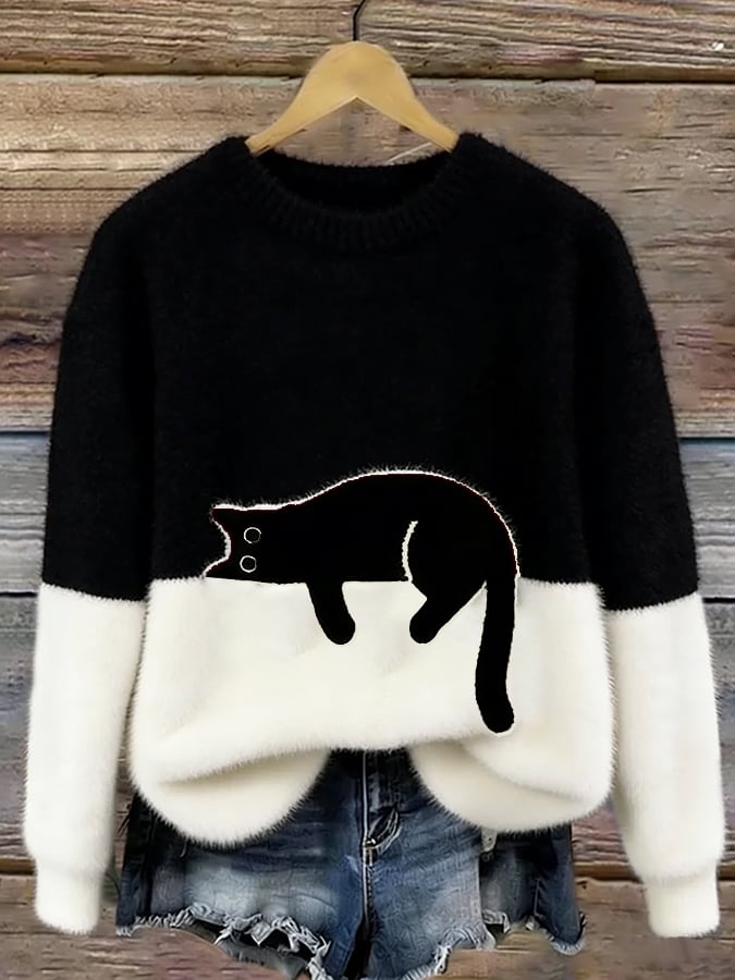 Arabella | Jersey Oversize Acogedor - Negro