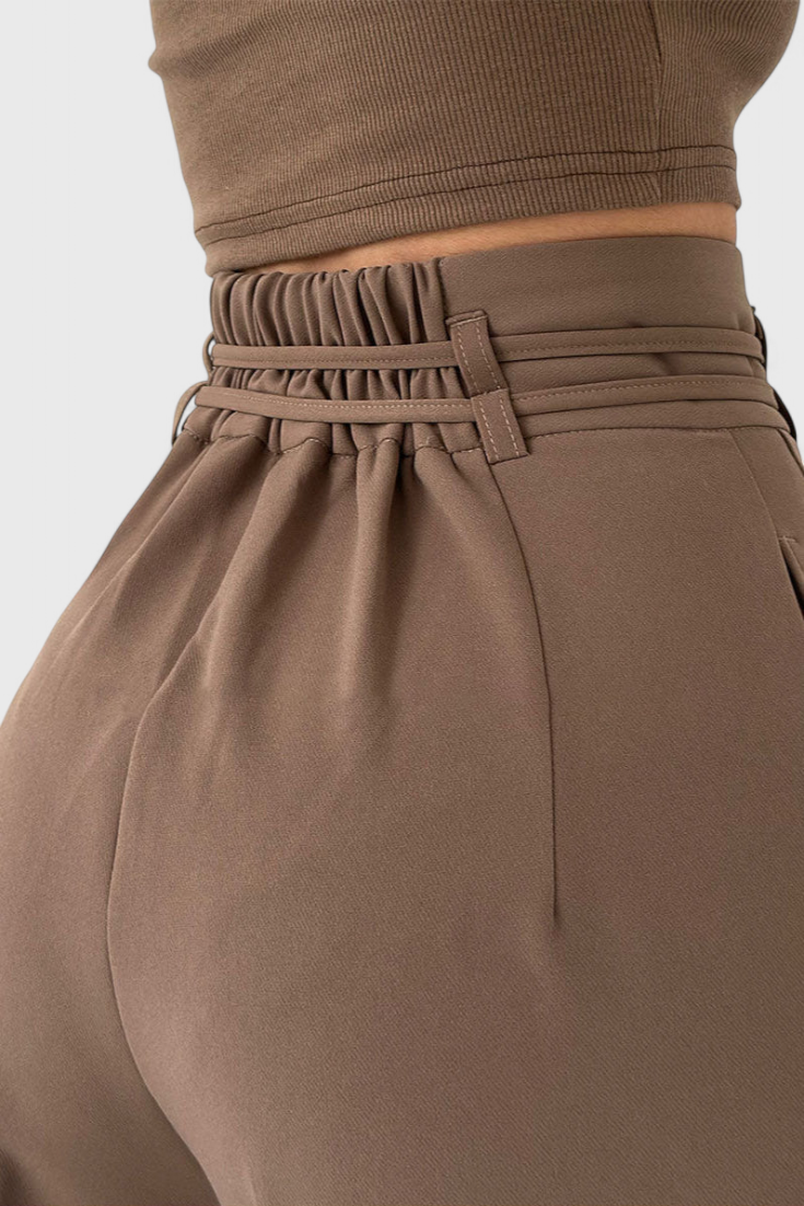 Sophie Pantalones de pierna ancha con cordones