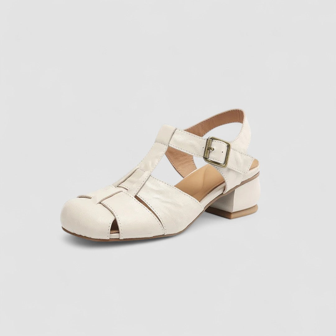 Sandrina | Mary Janes Caladas con Tacón Cuadrado