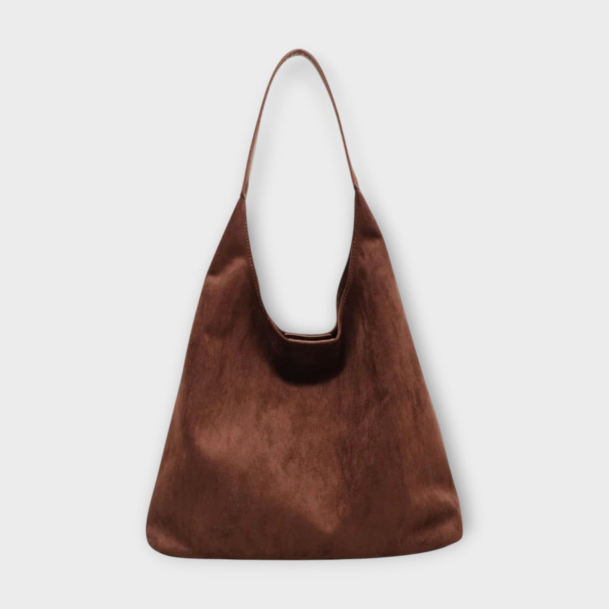 Mariella | Bolso de Hombro Slouch Minimalista - Marrón