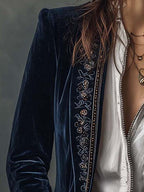 Amedea | Chaqueta Larga Bordada