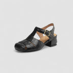 Sandrina | Mary Janes Caladas con Tacón Cuadrado