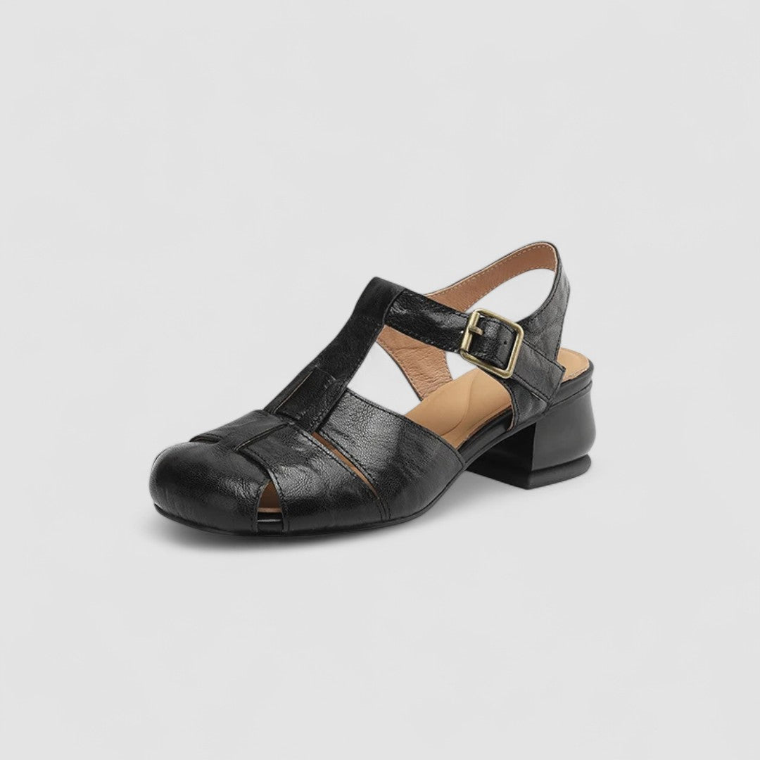 Sandrina | Mary Janes Caladas con Tacón Cuadrado