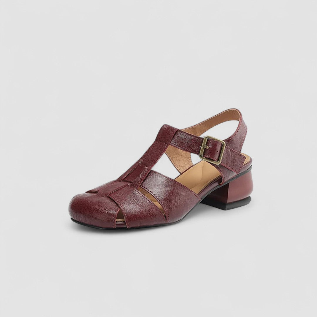 Sandrina | Mary Janes Caladas con Tacón Cuadrado