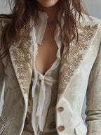 Anastasia | Blazer Entallado con Bordados