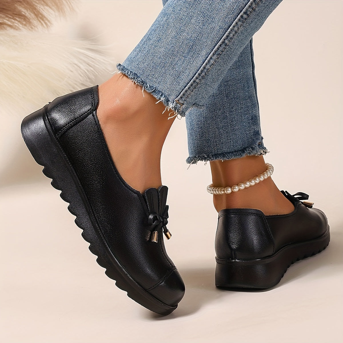 Margherita | Mocasines Ortopédicos con Lazo Decorativo