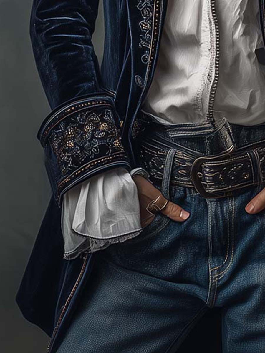 Amedea | Chaqueta Larga Bordada