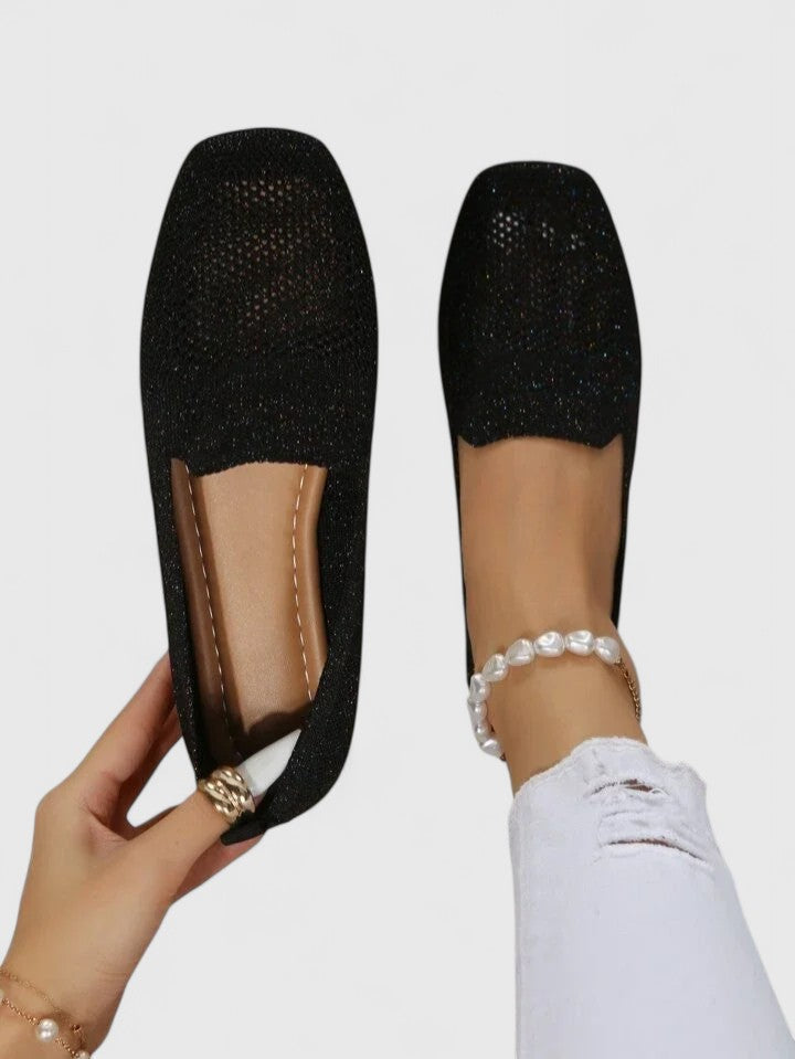 Flavia | Zapatillas Ortopédicas con Cordones - Negro