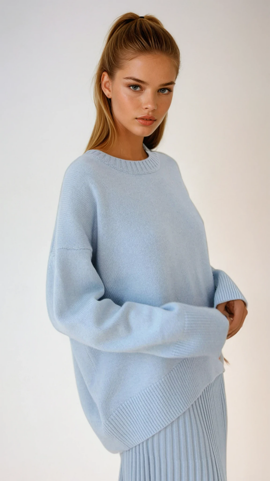 Fausta | Jersey Oversize de Cuello Redondo