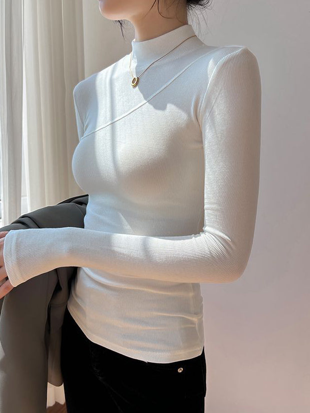 Imelda | Top de Cuello Semialto Elegante