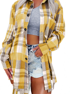 Aurora | Sobrecamisa de Cuadros de Manga Larga para Otoño