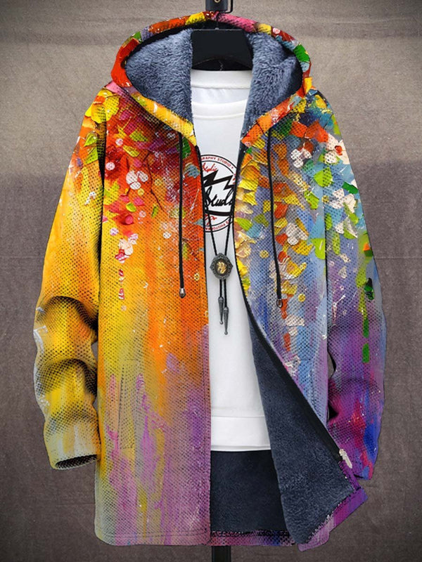 Giorgia | Cárdigan con Capucha Artístico - Multicolor