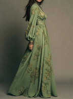 Dafne | Vestido Maxi Fluido de Flores