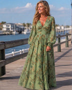 Dafne | Vestido Maxi Fluido de Flores