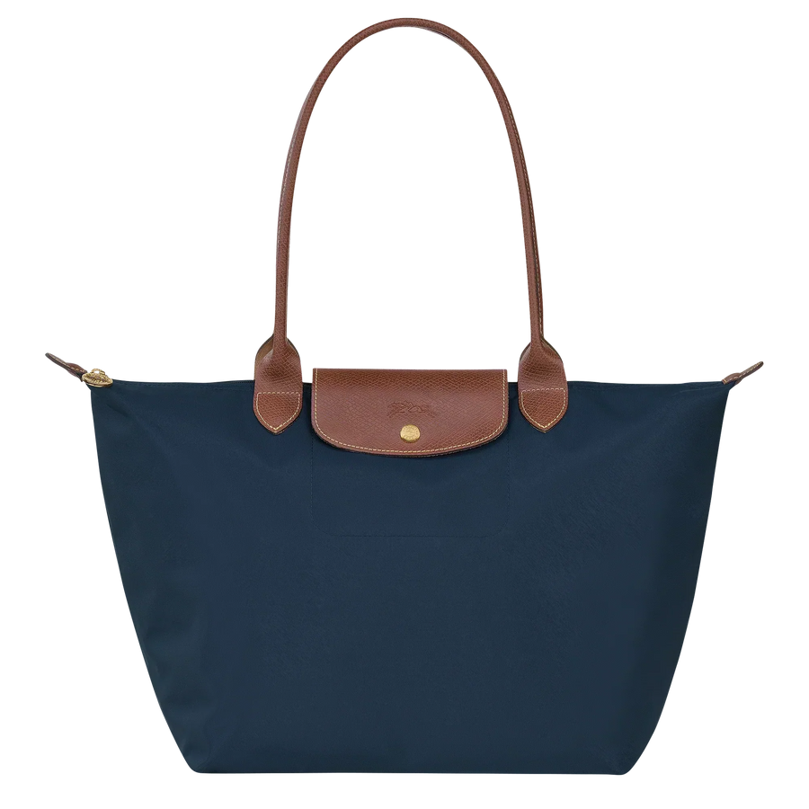 Lara | Bolso Tote Plegable Grande en Azul Marino