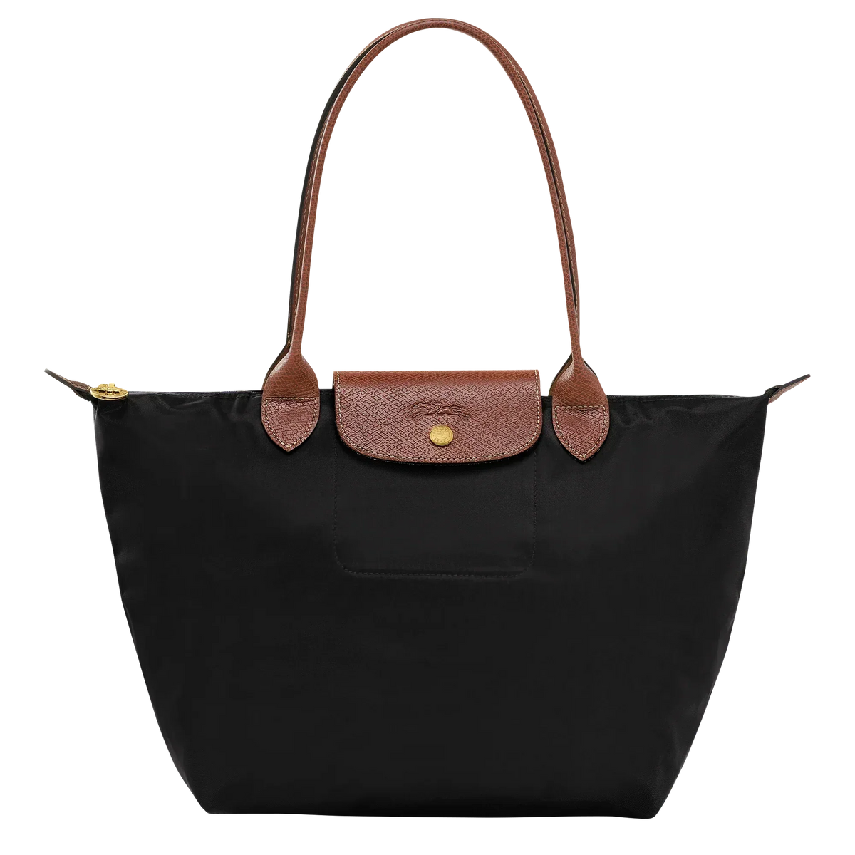 Ivana | Bolso Tote Plegable Mediano en Negro