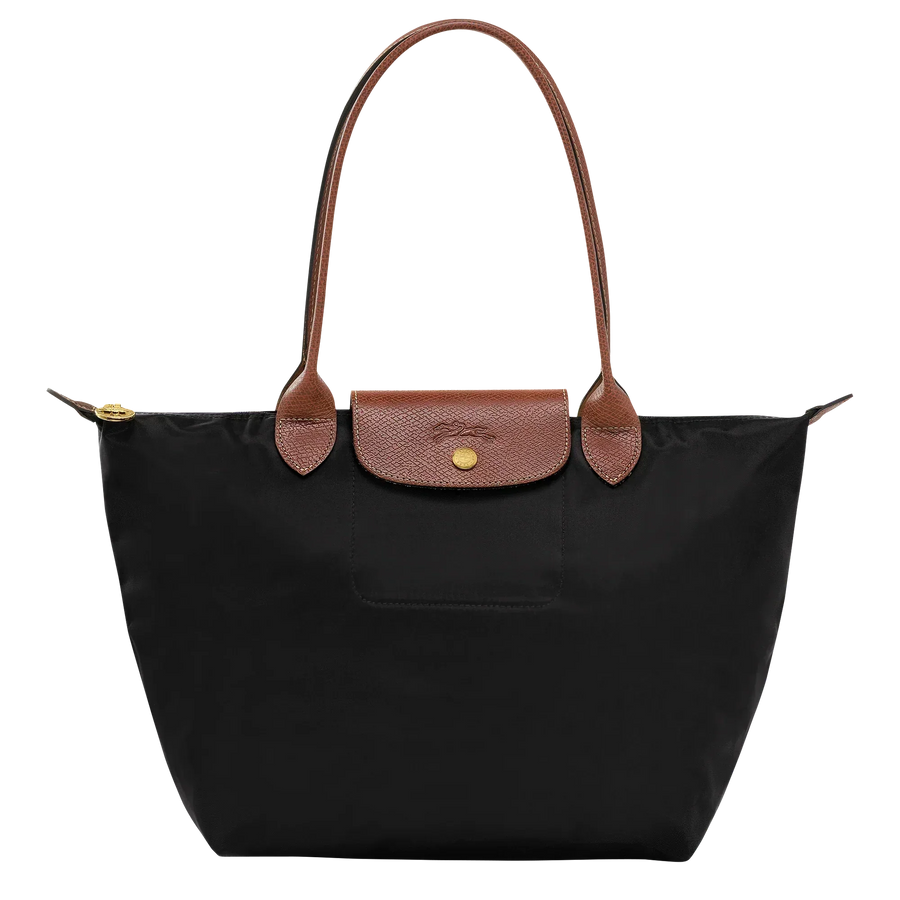 Ivana | Bolso Tote Plegable Mediano en Negro