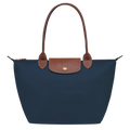 Leila | Bolso Tote Plegable Mediano en Azul Marino