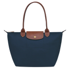 Leila | Bolso Tote Plegable Mediano en Azul Marino