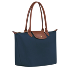 Leila | Bolso Tote Plegable Mediano en Azul Marino