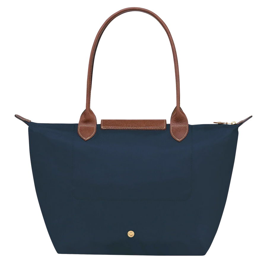 Leila | Bolso Tote Plegable Mediano en Azul Marino