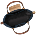 Leila | Bolso Tote Plegable Mediano en Azul Marino