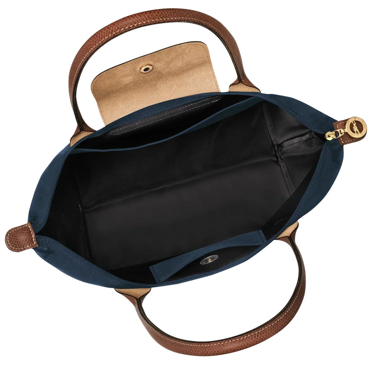 Leila | Bolso Tote Plegable Mediano en Azul Marino