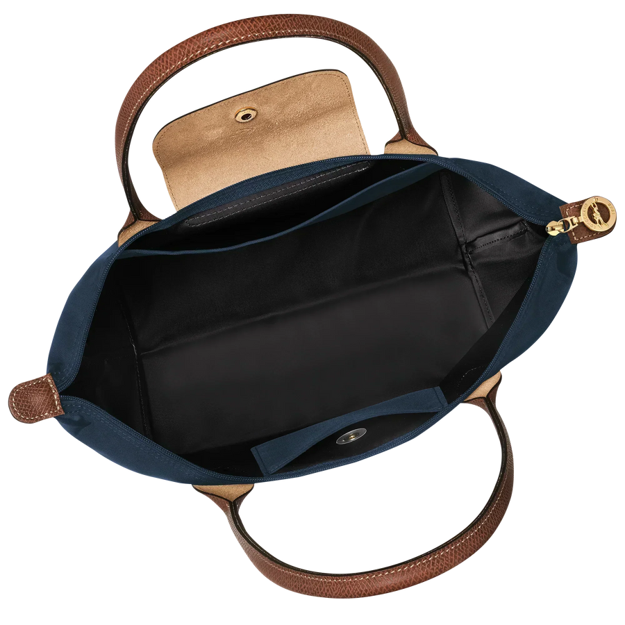 Leila | Bolso Tote Plegable Mediano en Azul Marino