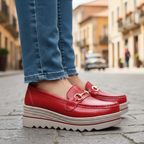 Elisabetta | Mocasines Ortopédicos con Suela Gruesa y Cierre Metálico