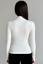 Imelda | Top de Cuello Semialto Elegante